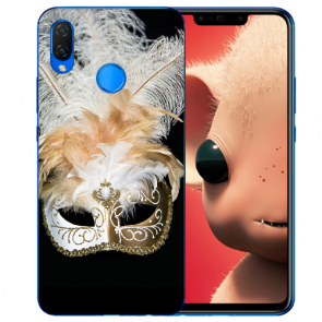 Silikon TPU Hülle für Huawei Nova 3i mit Bilddruck Venedig Maske Etui