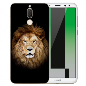 Huawei Mate 10 Lite Silikon TPU Schutzhülle mit Löwe Namen Bilddruck