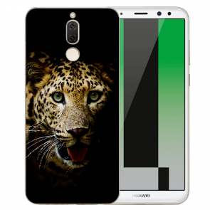Huawei Mate 10 Lite Silikon TPU Schutzhülle mit Leopard Namen Bilddruck