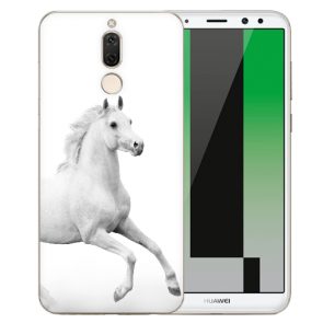Huawei Mate 10 Lite Silikon TPU Schutzhülle mit Pferd Namen Bilddruck