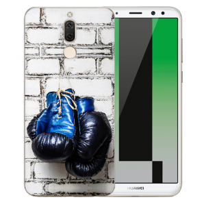 Schutzhülle Huawei Mate 10 Lite Silikon TPU mit Boxhandschuhe Bilddruck
