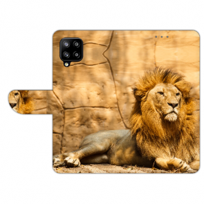 Personalisierte Handy Tasche mit Löwe für Samsung Galaxy A42 Bild Druck 
