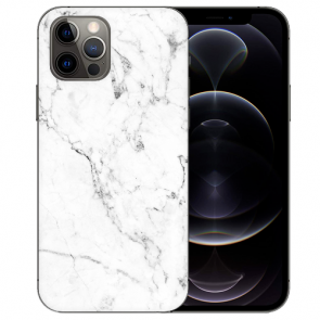 iPhone 12 Pro Handy Hülle Tasche mit Bilddruck Marmoroptik