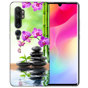 Silikon TPU Hülle mit Bilddruck Orchidee Bambus für Xiaomi Mi CC9 Pro 