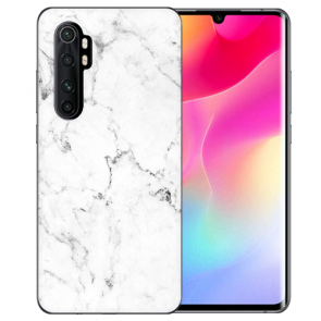 Xiaomi Mi Note 10 Lite Silikon TPU Hülle mit Fotodruck Marmoroptik