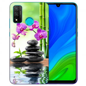 Huawei P Smart 2020 TPU Hülle mit Fotodruck Orchidee Bambus Etui