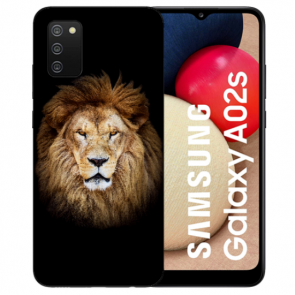 individuelle Schutzhülle mit Foto Bild für Samsung Galaxy A02S Löwenkopf