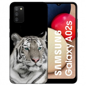 individuelle Schutzhülle mit Foto Bild für Samsung Galaxy A02S Tiger