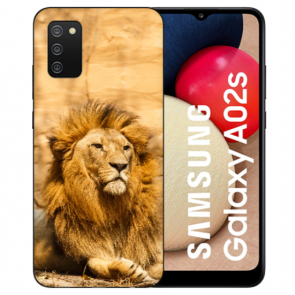 Schutzhülle Silikon TPU Cover Case Bilddruck Löwe für Samsung Galaxy A03s Etui