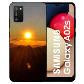 individuelle Schutzhülle mit Foto Bild für Samsung Galaxy A02S Sonnenaufgang