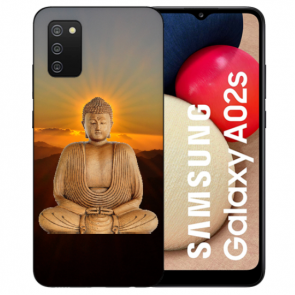 Silikon TPU Backcover Bilddruck Frieden Buddha für Samsung Galaxy A03s 
