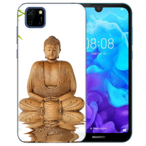 Huawei Y5P (2020) TPU Hülle mit Fotodruck Frieden buddha Etui