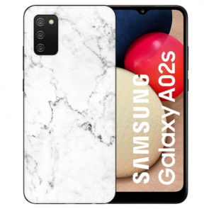 TPU Silikon Backcover Case mit Motiv Bilddruck Marmoroptik für Samsung Galaxy A03s