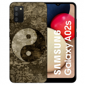 Schutzhülle Silikon TPU Backcover für Samsung Galaxy A03s Bilddruck Yin Yang