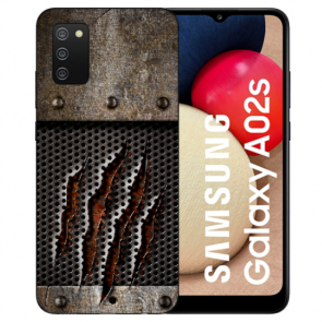 TPU Silikon Backcover Case für Samsung Galaxy A03s mit Motiv Bilddruck Monster-Kralle