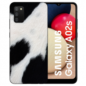 Silikon Schutzhülle TPU Backcover mit Kuhmuster Bilddruck für Samsung Galaxy A03s