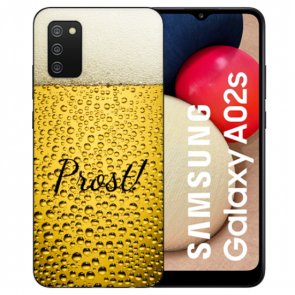 Silikon Hülle Backcover Case Bilddruck Bier für Samsung Galaxy A03s