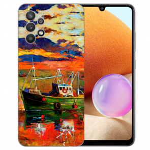 Schutzhülle Silikon TPU Fotodruck Gemälde für Samsung Galaxy A32 4G