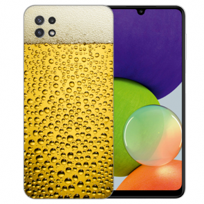 Samsung Galaxy A22 (5G) TPU Silikon Hülle mit Bild Druck Bier