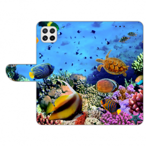 Samsung Galaxy A22 (5G) Handyhülle mit Aquarium Schildkröten Fotodruck 