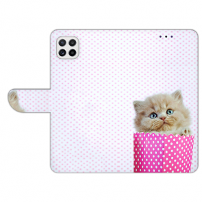 Samsung Galaxy A22 (5G) Personalisierte Handyhülle mit Fotodruck Kätzchen Baby 
