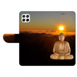 Samsung Galaxy A22 (5G)Handy Schutzhülle mit Fotodruck Frieden buddha