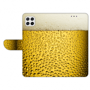 Handy Schutzhülle Etui mit Fotodruck Bier für Samsung Galaxy A22 (5G)