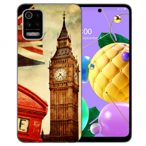 LG K52 Schutzhülle Handy Hülle Silikon TPU mit Big Ben London Bilddruck 