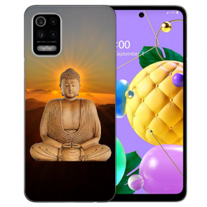 LG K52 Schutzhülle Handy Hülle Silikon TPU mit Bilddruck Frieden buddha