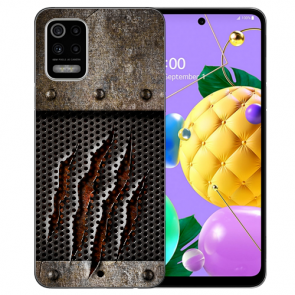 LG K52 Schutzhülle Handy Hülle Silikon TPU mit Fotodruck Monster-Kralle