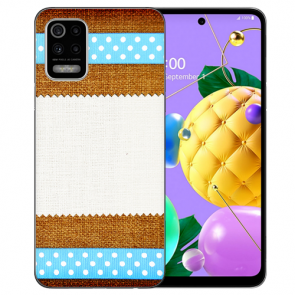 Schutzhülle Handy Hülle Silikon TPU für LG K52 mit Fotodruck Muster