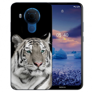 Nokia 5.4 Schutzhülle Silikon TPU Handy Hülle Cover Case mit Fotodruck Tiger