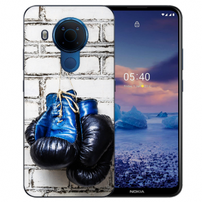 Nokia 5.4 Schutzhülle Silikon TPU Handy Hülle mit Fotodruck Boxhandschuhe