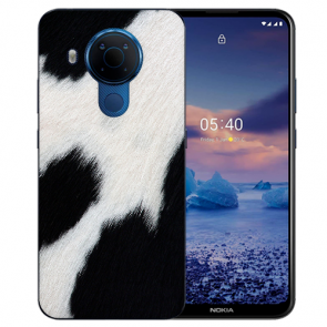 Nokia 5.4 Schutzhülle Silikon TPU Handy Hülle mit Fotodruck Kuhmuster