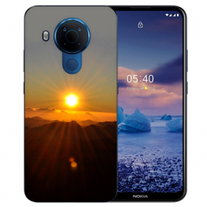 Nokia 5.4 Schutzhülle Silikon TPU Handy Hülle mit Fotodruck Sonnenaufgang