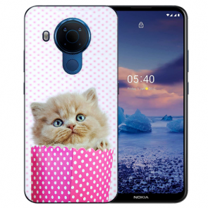 Nokia 5.4 Schutzhülle Silikon TPU Handy Hülle mit Fotodruck Kätzchen Baby