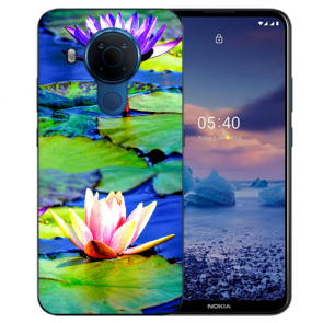 Silikon TPU für Nokia 5.4 Handy Hülle Cover Case mit Fotodruck Lotosblumen