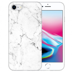 iPhone 7 / iPhone 8 TPU Hülle mit Bilddruck Marmoroptik