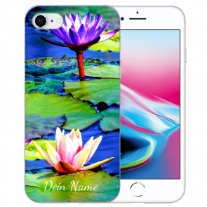 iPhone 6+/ iPhone 6S Plus Deine Handyhülle TPU mit Lotosblumen Bilddruck 