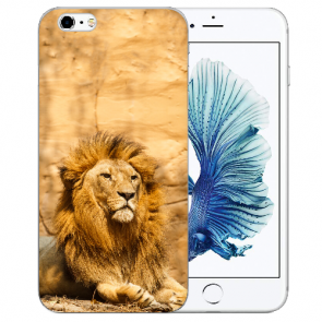 iPhone 6 / iPhone 6S Handy TPU Hülle Case mit Löwe Bilddruck 