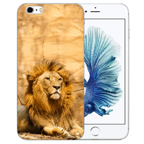 iPhone 6+ / iPhone 6S Plus Handy TPU Hülle mit Fotodruck Löwe