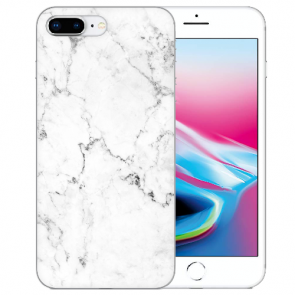 iPhone 7 + / iPhone 8 Plus Handy TPU Hülle mit Fotodruck Marmoroptik