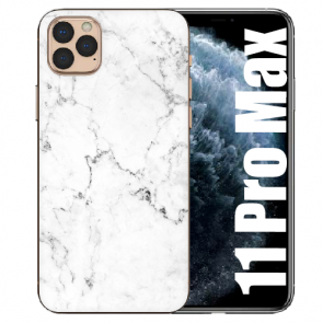 iPhone 11 Pro Max Handy Hülle TPU Case mit Fotodruck Marmoroptik