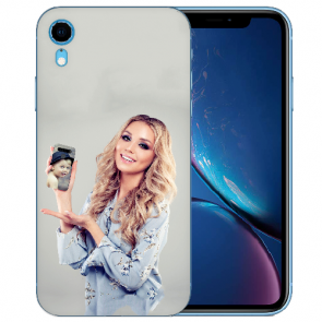 iPhone XR Silikon / TPU Case Schutzhülle mit Foto Namen Bilddruck