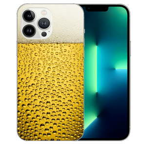 iPhone 13 Pro Handy Schutzhülle Silikon TPU mit Bier Fotodruck