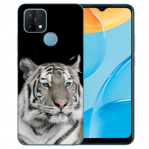 Oppo A15 TPU Individuelle Handy Tasche Hülle mit Fotodruck Tiger