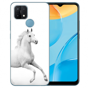 Oppo A15 TPU Individuelle Handy Tasche Hülle mit Fotodruck Pferd