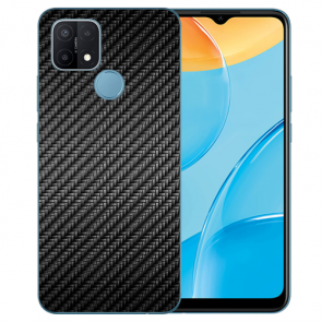 TPU Individuelle Handy Tasche mit Carbon Optik Fotodruck für Oppo A15