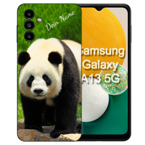 individuelle Hülle mit eigenem Foto für Samsung Galaxy A34 Hülle Panda