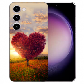 TPU Silikon Schale Fotohülle für Samsung Galaxy S24 Plus (5G)Case Bilddruck Herzbaum Case
